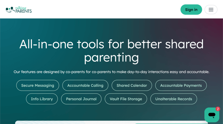 Talking Parents Website